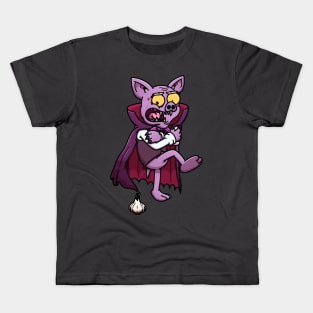 Scared Old Vampire Bat Kids T-Shirt